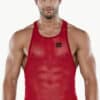 CODE 22 See Me Mesh Tank Red Small