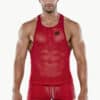 CODE 22 See Me Mesh Tank Red Small