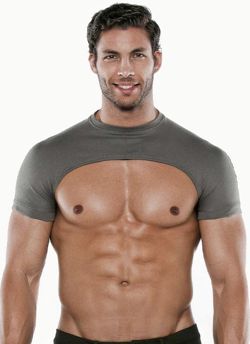 CODE 22 Sleeve Top Grey Small
