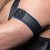 Mr. S Leather Bicepband 1.75" Piped Red Made to Fit