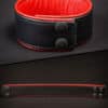 Mr. S Leather Bicepband 1.75" Piped Red Made to Fit