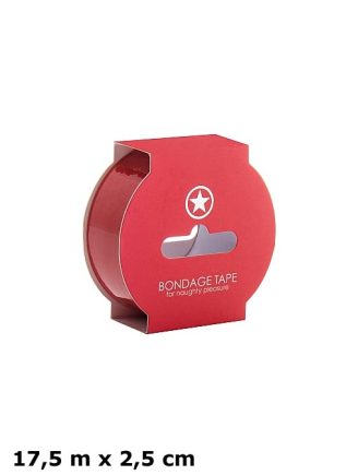 Non Sticky Bondage Tape Red 17,5 m x 2,5 cm
