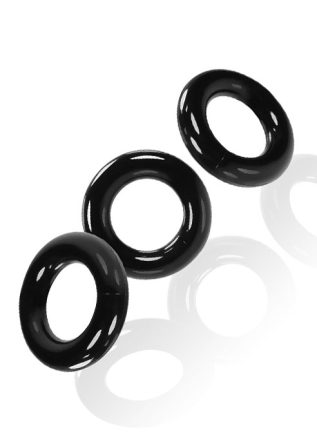 Oxballs Willy Cock Ring 3-Pack TPR Black