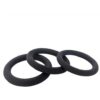 Brutus Slim Donut Silicone Cock Ring Black Medium