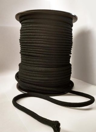 Cotton Bondage Rope 6 mm with Core Black