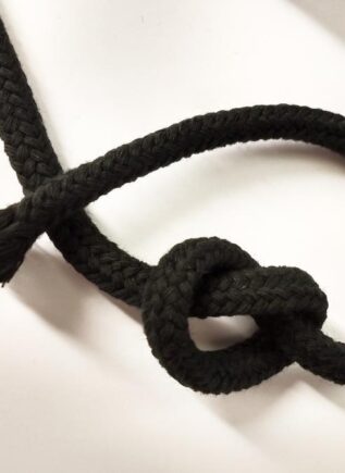 Cotton Bondage Rope 6 mm with Core Black