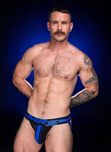 Mr. S Frontline Jockstrap Blue Medium
