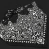 Mr. S Neck Hanky with Zipper Pocket Black