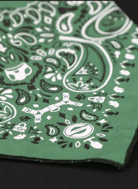 Mr. S Neck Hanky with Zipper Pocket Hunter