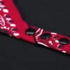 Mr. S Neck Hanky with Zipper Pocket Red