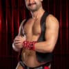Mr. S Neck Hanky with Zipper Pocket Red