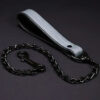 Leather Puppy Leash Black