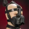 Mr. S Leather Bondage Dog Muzzle Brown