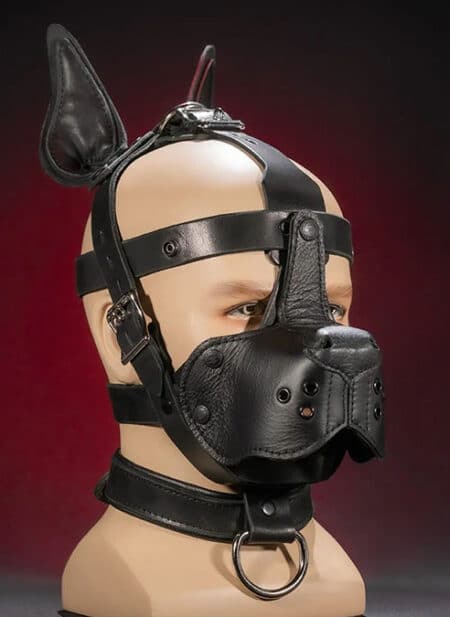 Mr. S Leather Bondage Dog Muzzle Brown