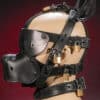 Mr. S Leather Bondage Dog Muzzle Brown