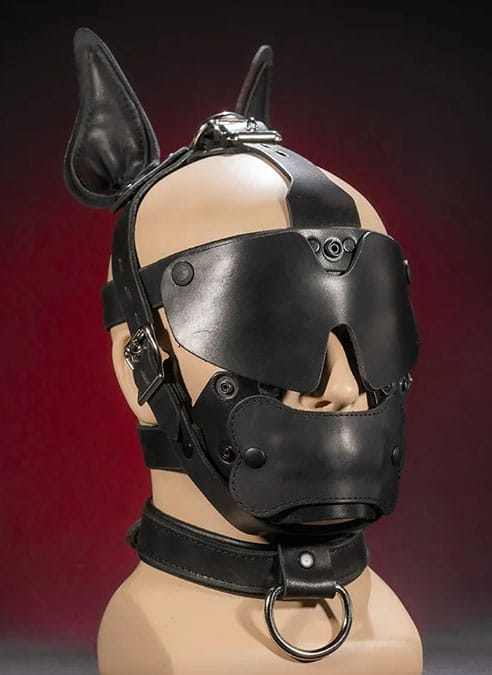 Mr. S Leather Bondage Dog Muzzle Brown