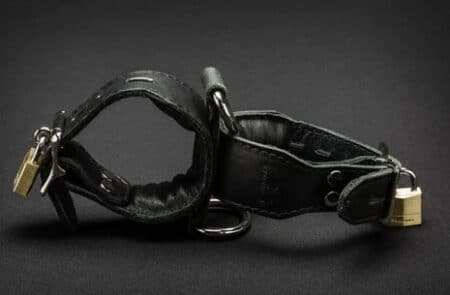 Mr. S Leather Leather Handcuffs with locks