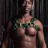 Mr. S Leather Hardline Bulldog Harness Lime Small / Medium