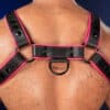 Mr. S Leather Hardline Bulldog Harness Pink Small/Medium