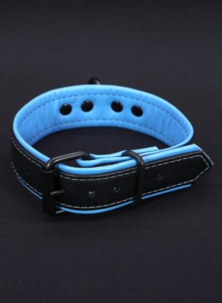 Mr. S Leather Hardline Collar Light blue