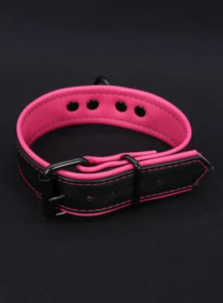 Mr. S Leather Hardline Collar Pink