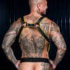 Mr. S Leather Hardline Hunter Harness Yellow Small/Medium