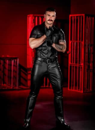 Mr. S Leather Uniform Pant Black Size 33