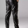 Locker Gear Leatherette Cargo Pants Black Extra large