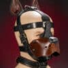 Mr. S Leather Bondage Dog Muzzle Brown