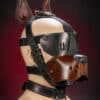 Mr. S Leather Bondage Dog Muzzle Brown