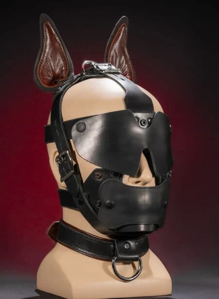 Mr. S Leather Bondage Dog Muzzle Brown