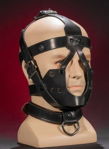 Mr. S Leather Bondage Dog Muzzle Brown