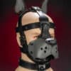 Mr. S Leather Bondage Dog Muzzle Grey