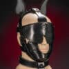 Mr. S Leather Bondage Dog Muzzle Grey