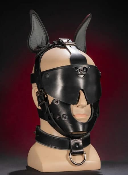 Mr. S Leather Bondage Dog Muzzle Grey
