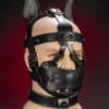 Mr. S Leather Bondage Dog Muzzle Grey