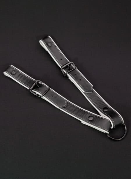 Mr. S Leather Cockstrap for Hardline Hunter Harness White
