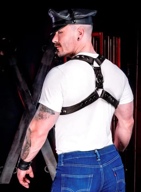 Mr. S Leather Drop Back Suspender Harness Large/Extra large