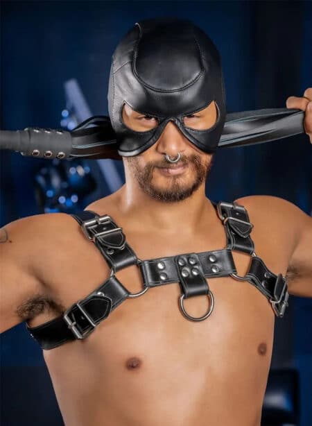 Mr. S Leather Dungeon Half Hood Medium