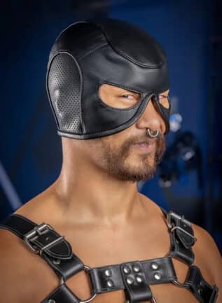 Mr. S Leather Dungeon Half Hood Medium