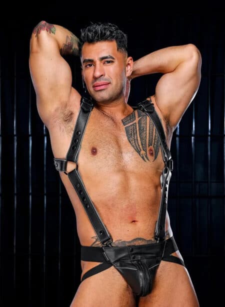 Mr. S Leather Hardline Jockstrap Grey Large