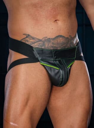 Mr. S Leather Hardline Jockstrap Lime Large