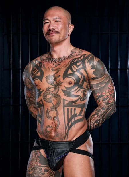 Mr. S Leather Hardline Jockstrap Purple XXL