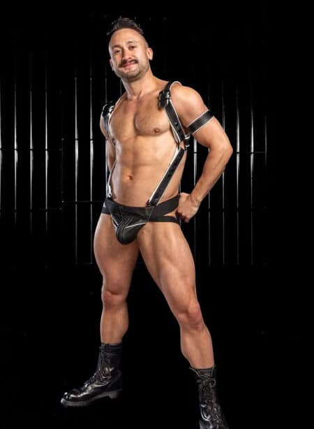 Mr. S Leather Hardline Jockstrap White Small