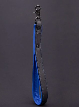 Mr. S Leather Hardline Short Leash Blue