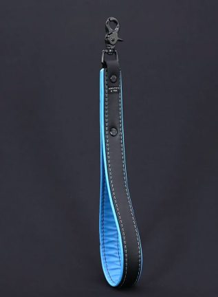 Mr. S Leather Hardline Short Leash Light blue