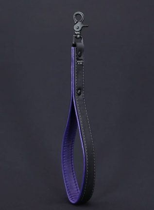 Mr. S Leather Hardline Short Leash Purple