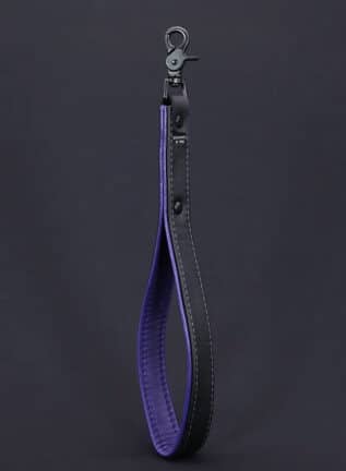 Mr. S Leather Hardline Short Leash Purple