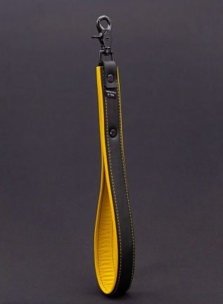 Mr. S Leather Hardline Short Leash Yellow