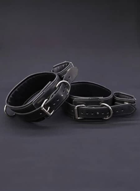 Mr. S Leather Locking Thigh to Wrist Restraint